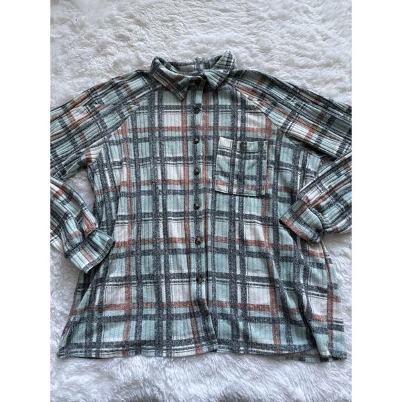 Modish Rebel Women’s Sz. S Button Plaid Shirt. Soft, Comfortable - Picture 1 of 15